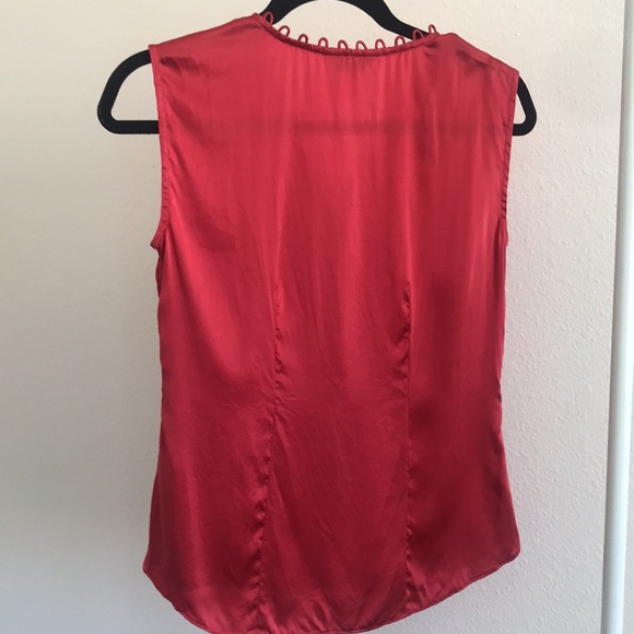 Rebecca Taylor Real Silk Button Front Top - Picture 3 of 5